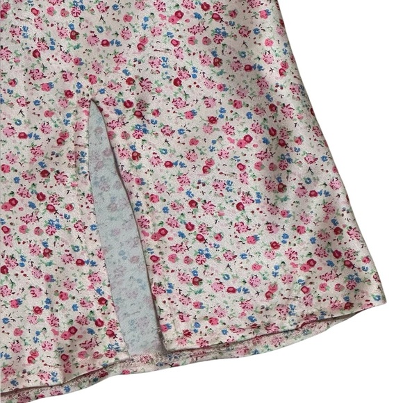 PRINCESS POLLY EDGE OF PARADISE MINI SKIRT Floral Pink Size 6 Summer Spring Date - Picture 6 of 11